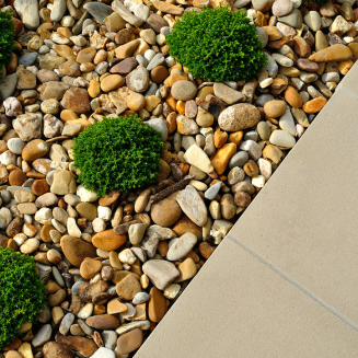 Garten Kies verlegung